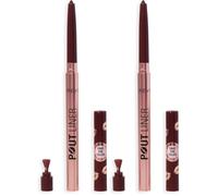 Revolution Beauty, Matita Labbra Volumizzante Pout Bomb, Lunga Tenuta con Acido Ialuronico & Vitamina E, Vegano & Senza Crudeltà, Mauve Profondo (Confezione da 2)