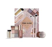 Revolution Beauty Pink Glow Get The Look Set Makeup, 6 Pezzi: Pennelli, Balsamo, Ombretto, Gloss & Glitter Corpo, Senza Crudeltà
