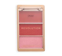 Revolution Blush Icon, Blush Altamente Pigmentato, Formula Modulabile, Arricchito con Acido Ialuronico per una Pelle Idratata e Luminosa, Rebellious Red, 10g