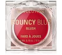 Revolution Bouncy Blur Blush, make-up per guance e labbra, formula modulabile con effetto levigante, Coral Blur Burst, Vegan & Cruelty-Free