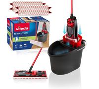 Revolution Box Sistema lavapavimenti con secchio e piastra piatta 2 panni in
