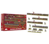 Revolution! - Brigata dell'Esercito Continentale - Miniature in scala epica per polvere nera Era della Guerra d'Indipendenza Americana altamente dettagliata per Wargaming da tavolo