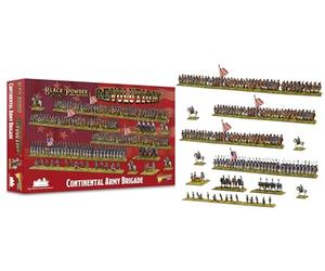 Revolution! - Brigata dell'Esercito Continentale - Miniature in scala epica per polvere nera Era della Guerra d'Indipendenza Americana altamente dettagliata per Wargaming da tavolo