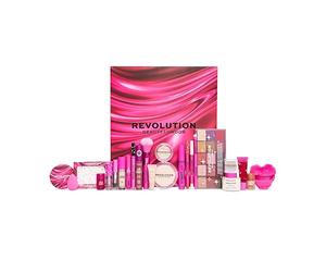 Revolution calendario dell'Avvento beauty 2026, set regalo make-up | 10 prodotti full size, 8 mini & 6 accessori, set regalo per lei, vegan & Cruelty-Free