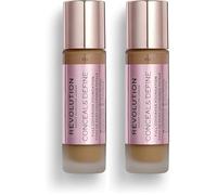 Revolution Conceal & Define Concealer, Correttore per Makeup Viso Leggero, Copertura Totale a Lunga Durata, C14, 4g (Confezione da 2)