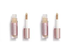 Revolution Conceal & Define Concealer, Correttore per Makeup Viso Leggero, Copertura Totale a Lunga Durata, C5, 4g (Confezione da 2)