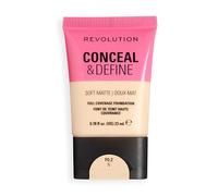 Revolution Conceal & Define Soft Matte Tube Foundation, F0.2N