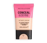 Revolution Conceal & Define Soft Matte Tube Foundation, F0.3W