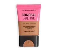 Revolution Conceal & Define Soft Matte Tube Foundation, F12C | Copertura Totale, Finish Opaco, Vegan e Cruelty-Free, Toni di Pelle Freddi, 23ml