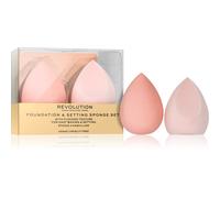 Revolution, Set Spugne Conceal & Fix - Duo Spugne Morbide per Fondotinta e Fissaggio Make-up, Vegano e Senza Crudeltà