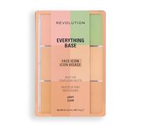 Revolution Everything Base Face Icon Complexion Palette, Palette Viso Tutto-In-Uno per Occhi, Viso e Labbra, Utilizzabile Come Fondotinta o Base, Light, 5 g