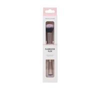 Revolution Flawless Flex Duo Brush, Pennello make-up doppio per sfumare & uniformare, setole sintetiche, vegano