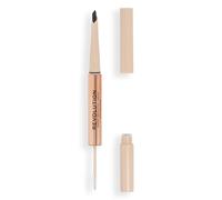 Makeup Revolution, Fluffy Brow Filter Duo, Brow Pencil & Eyebrow Gel, Available in 5 Shades, Ash Brown, 1pc