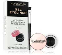 Revolution - Gel Eyeliner Pot With Brush 3 g Nero unisex