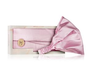 Revolution Haircare Curl Protector Satin Headband cerchietto satinato per capelli mossi e ricci colore Pink 1 pz