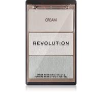 Revolution Highlight Icon Palette, Trio Crema, Polvere e Shimmer, Pigmento Modulabile per Illuminare con Facilità, White Wishes, 2.8g