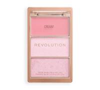 Revolution Highlight Icon Palette, Trio Crema, Polvere e Shimmer, Pigmento Modulabile per Illuminare con Facilità, Pink Posse, 2.8g