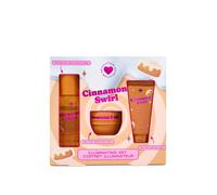 I Heart Revolution Cinnamon Swirl Gift Set, set regalo corpo e bagno 3 pezzi, profumo festivo cannella e vaniglia, Vegan & Cruelty-Free