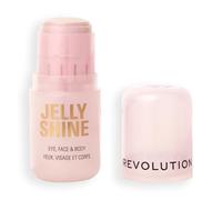 Revolution Jelly Shine Highlight Stick, illuminante per occhi, viso e corpo, formula in gel con effetto perlato, Vegan & Cruelty-Free, Ethereal Pink