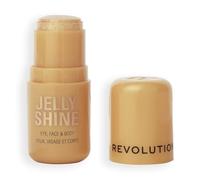 Revolution Jelly Shine Highlight Stick, illuminante per occhi, viso e corpo, formula in gel con effetto perlato, Vegan & Cruelty-Free, Celestial Gold