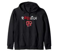 Revolution Love Anarchia protesta Felpa con Cappuccio