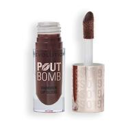 Revolution, Pout Bomb Shimmer Gloss, Gloss Labbra Lucido e Brillante, con Acido Ialuronico e Profumo di Vaniglia Dolce, Chocolate Sparkle
