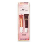Revolution Pro Blush Duo, Finitura Matte o Glowy, Blush Altamente Pigmentato e Sfumabile con Applicatore A Spugna, Vegano e Non Testato Su Animali