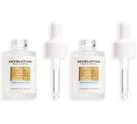 Revolution Pro Miracle 5% Caffeine Solution & HA Under Eye Serum, siero contorno occhi, aiuta a ridurre occhiaie e gonfiori, leviga e idrata, 30ml (Confezione da 2)