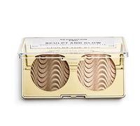 Revolution Pro, Sculpt & Glow, palette per il viso, cielo deserto, 2 colori, 4 g