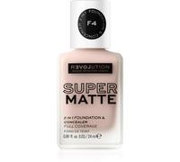 Revolution Relove Super Matte Foundation fondotinta opacizzante lunga tenuta colore F4 24 ml