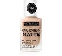 Revolution Relove Super Matte Foundation fondotinta opacizzante lunga tenuta colore F8.5 24 ml
