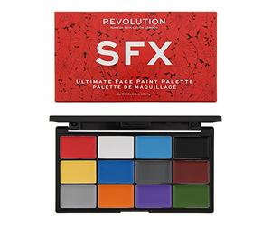 Revolution SFX - Tavolozza per pittura viso, 12 x 1 g