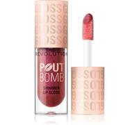 Revolution, Pout Bomb Shimmer Gloss, Gloss Labbra Lucido e Brillante, con Acido Ialuronico e Profumo di Vaniglia Dolce, Berry Lustre