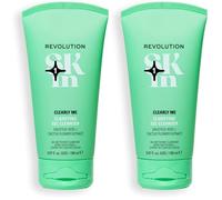 Revolution SKin, Clearly Me Clarifying Cleansing Gel, Gel Detergente Purificante per Pelli Impure e Miste, Vegano e Cruelty-Free, 150ml (Confezione da 2)
