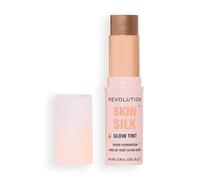 Revolution Skin Silk Glow Tint Stick Fondotinta Leggero - Pelle Luminosa, Nasconde le Imperfezioni e Leviga le Linee Sottili, Tonalità Dark Neutral Warm, 8g