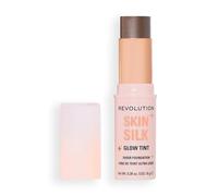 Revolution Skin Silk Glow Tint Stick Fondotinta Leggero - Pelle Luminosa, Nasconde le Imperfezioni e Leviga le Linee Sottili, Tonalità Deep Neutral, 8g