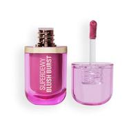 Revolution Superdewy Liquid Blush Burst - Aufbaubarer Flüssig-Blush für Wangen mit Serum-Formel (Peptide & Hyaluronsäure), vegan & tierversuchsfrei - Bubblegum Burst Pink - 4,2 ml