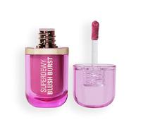 Revolution Superdewy Liquid Blush Burst - Blush liquido coprente buildable per guance, formula siero con peptidi e acido ialuronico, Vegan - Peach Spritz - 4,2 ml