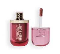 Revolution Superdewy Liquid Blush Burst - Blush liquido coprente buildable per guance, formula siero con peptidi e acido ialuronico, Vegan - Watermelon Pop Coral - 4,2 ml
