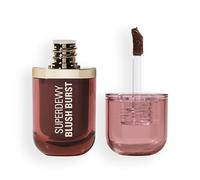 Revolution Superdewy Liquid Blush Burst - Blush liquido coprente buildable per guance, formula siero con peptidi e acido ialuronico, Vegan - Rose All Day Dusty Pink - 4,2 ml