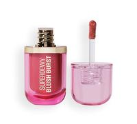 Revolution Superdewy Liquid Blush Burst - Blush liquido coprente buildable per guance, formula siero con peptidi e acido ialuronico, Vegan - Strawberry Milkshake Cool Pink - 4,2 ml