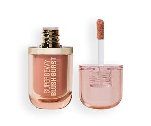 Revolution Superdewy Liquid Blush Burst - Blush liquido coprente buildable per guance, formula siero con peptidi e acido ialuronico, Vegan - Very Cherry Berry - 4,2 ml