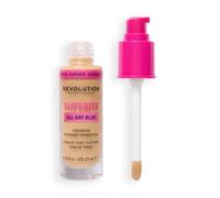Revolution Superfix Blur Longwear Foundation, F10N, per carnagioni da medie ad abbronzate, 23 ml