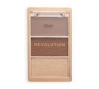 Revolution The Bronze Icon, Palette Bronzer Altamente Pigmentata, Arricchita con Acido Ialuronico per una Pelle Luminosa e Idratata, Golden Medium, 10g