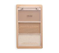 Revolution The Bronze Icon, Palette Bronzer Altamente Pigmentata, Arricchita con Acido Ialuronico per una Pelle Luminosa e Idratata, Divine Fair, 10g