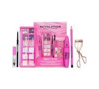 Revolution The Smokey Eye Edit, set make-up occhi 6 pezzi | Brow Gel, matita, mascara, eyeliner, palette & piegaciglia, vegan & Cruelty-Free