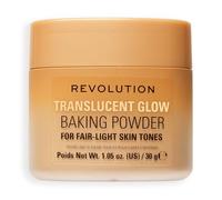 Revolution Translucent Glow Loose Baking Powder, Cipria Libera Fissante con Luminosità per un Incarnato Radioso, No Effetto Gesso, Fair to Light, 30g