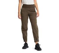 RevolutionRace Breezy Curved Ankle Stretch Pantaloni da Donna, Pantaloni Leggeri e Traspiranti per l'uso Quotidiano e Tutte Le attività All'aperto, Mud, L
