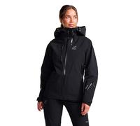 RevolutionRace Cyclone 3L Shell Jacket da Donna, Giacca Impermeabile con Riflettori Recco per l'escursionismo, Black, L
