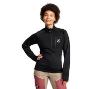 RevolutionRace Evolution Half-Zip Stretch Fleece da Donna, Maglione in Pile per Escursioni e Attività all'Aperto, Black, S